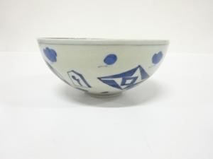 古伊万里　染付　将棋駒　鉢